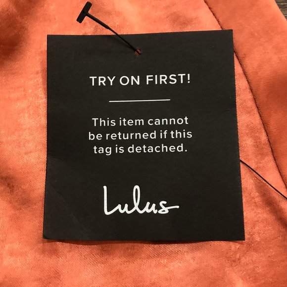 Lulus Coral Pink Size Medium Long Length Dress New with Tags - Picture 3 of 5